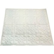 ACOUSTIC CEILING PRODUCTS Great Lakes Tin Hamilton 2' X 2' Lay-in Tin Ceiling Tile in Antique White - Y52-02